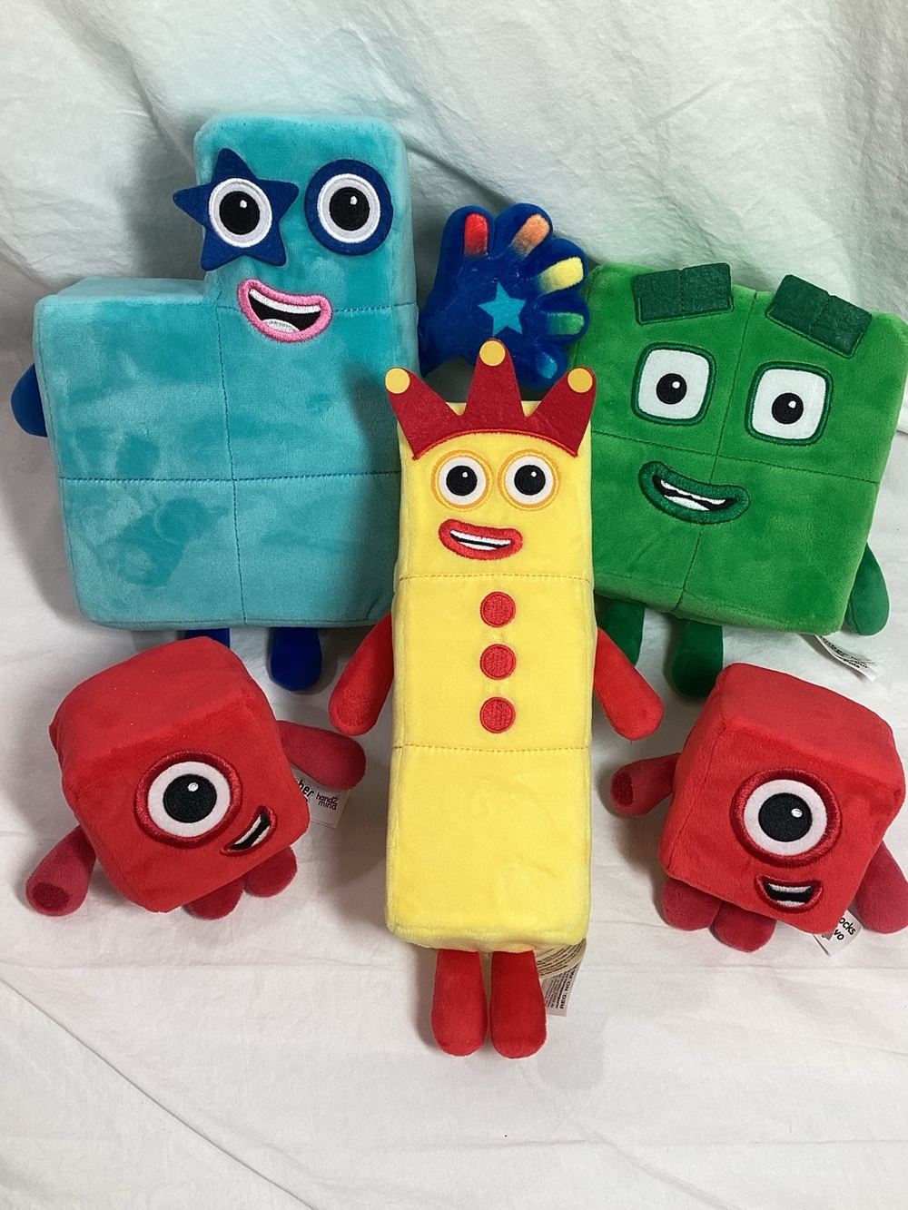 Numberblocks hand2mind bundle numbers 5 4 3 two 1’s Plush Plushie Learning Toys